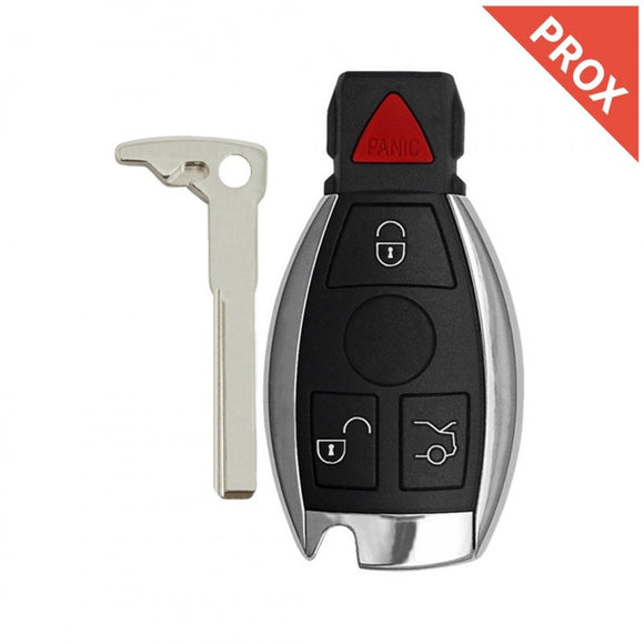 Mercedes 2010-2014 4-Button Fobik Smart Key w/KEYLESS GO (FCC: IYZ-3312)