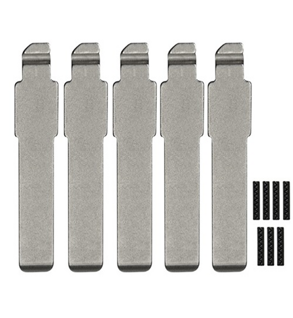 Fiat SIP37T - Flip Key Blade w/Roll Pins for OEM Remotes (5 Pack)