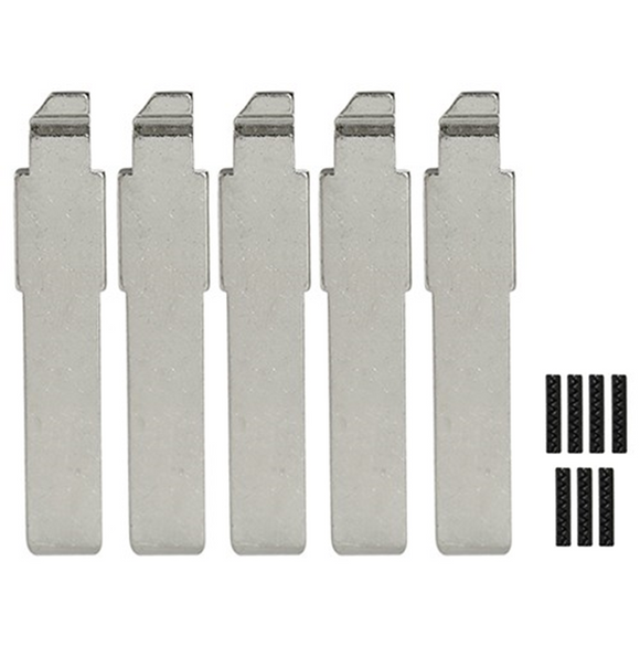 Chrysler/Fiat SIP22 - Flip Key Blade w/Roll Pins for OEM Remotes (5 Pack)
