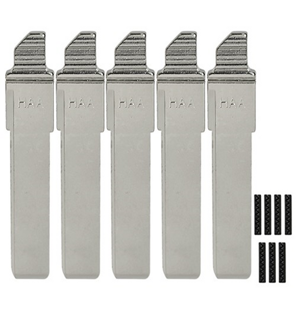 Ford HU75T - Flip Key Blade w/Roll Pins for OEM Remotes (5 Pack)