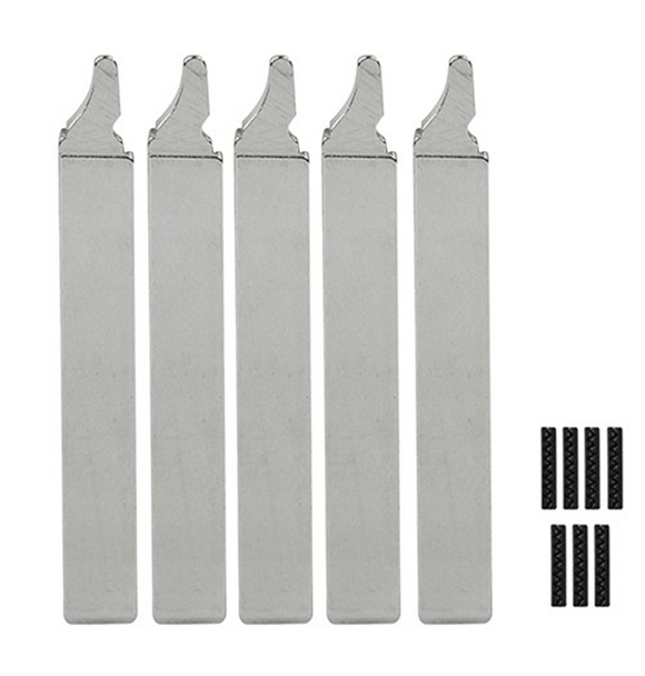 Ford HU189T - Flip Key Blade w/Roll Pins for OEM Remotes (5 Pack)