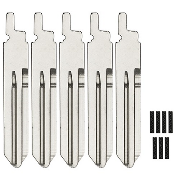 Nissan Rogue NSN14 - Flip Key Blade w/Roll Pins for OEM Remotes (5 Pack)