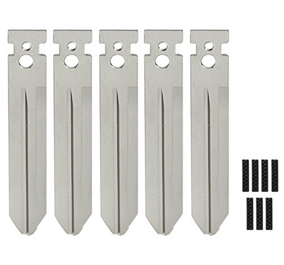 Nissan NSN14T - Flip Key Blade w/Roll Pins for OEM Remotes (5 Pack)