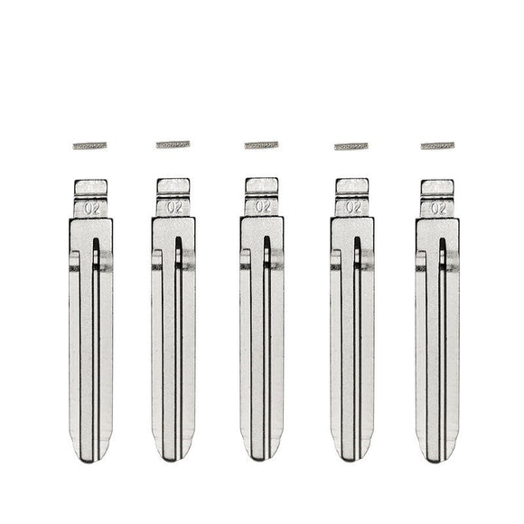Toyota TR47 - Flip Key Blade w/Roll Pins for Xhorse Remotes (5 Pack)
