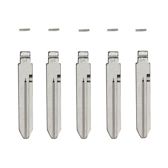 Chrysler/Dodge/Jeep Y157/Y159 - Flip Key Blade w/Roll Pins for Xhorse Remotes (5 Pack)