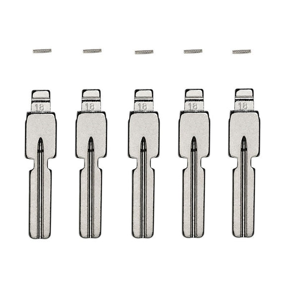 BMW HU58 - Flip Key Blade w/Roll Pins for Xhorse Remotes (GTL) (5 Pack)