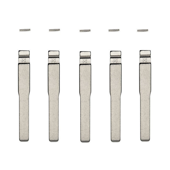 Ford HU101 - Flip Key Blade w/Roll Pins for Xhorse Remotes (5 Pack)