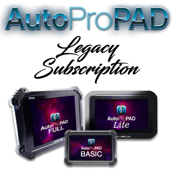 XTOOL USA - XT-APP1YR - AutoProPad Legacy Tools 1 Year Updates & Support Subscription - UPDATES