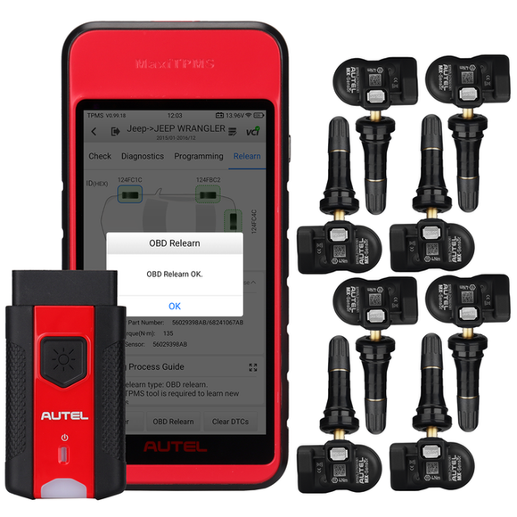 AUTEL ITS600K TPMS Tool - Intelligent Tire Solutions with 8x TPMS MX-Sensors