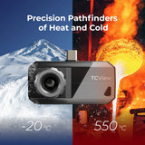 TOPDON - TS001 - Thermal Imaging Camera for Android & Windows (USB-C) - 9mm Adjustable Lens