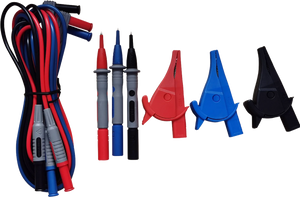Premium Silicone 5' Stackable 4mm Banana Lead Set