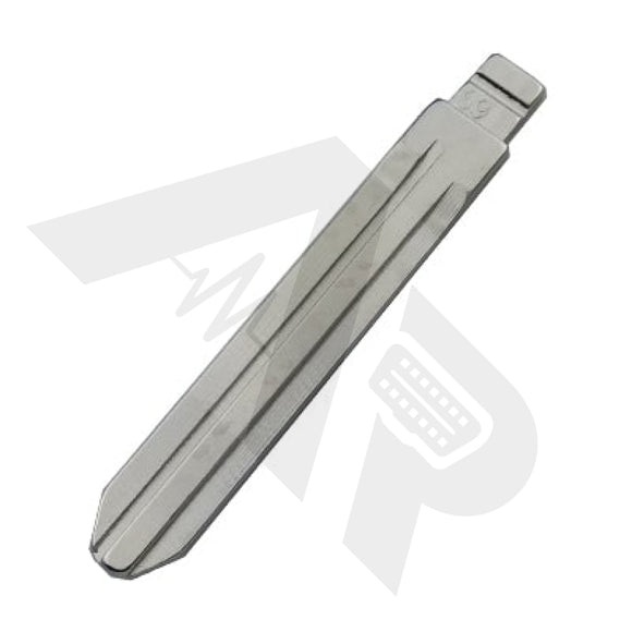Key Blade: 02# - Toy43 Toy47 Toyota Blade For Xhorse & Keydiy Universal Remotes (Pack Of 10X) Blades