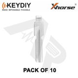 Key Blade: 18# - Hu58 Bmw Blade For Xhorse & Keydiy Universal Remotes (Pack Of 10X) Blades