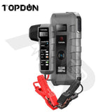 Topdon - Volcano 2000 Pros Battery Jump Starter & Tester: 12V 1000A-2000A 20 800Mah Vehicle Starters