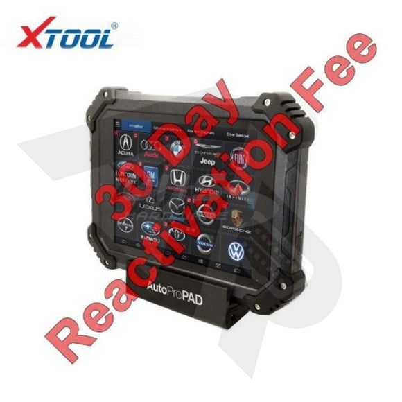 Xtool Autopropad 30 Day Lapse Reactivation Fee Key Tools